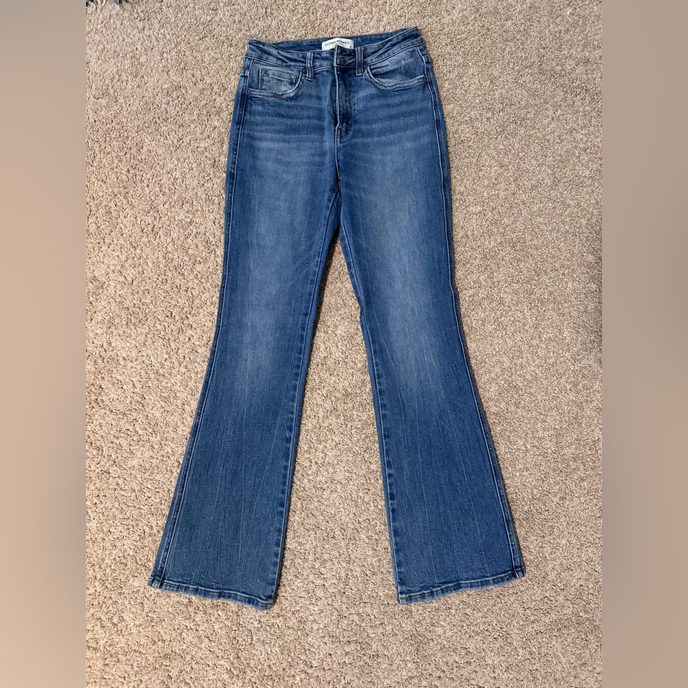 Flying Monkey Mid-Blue Flare Jeans